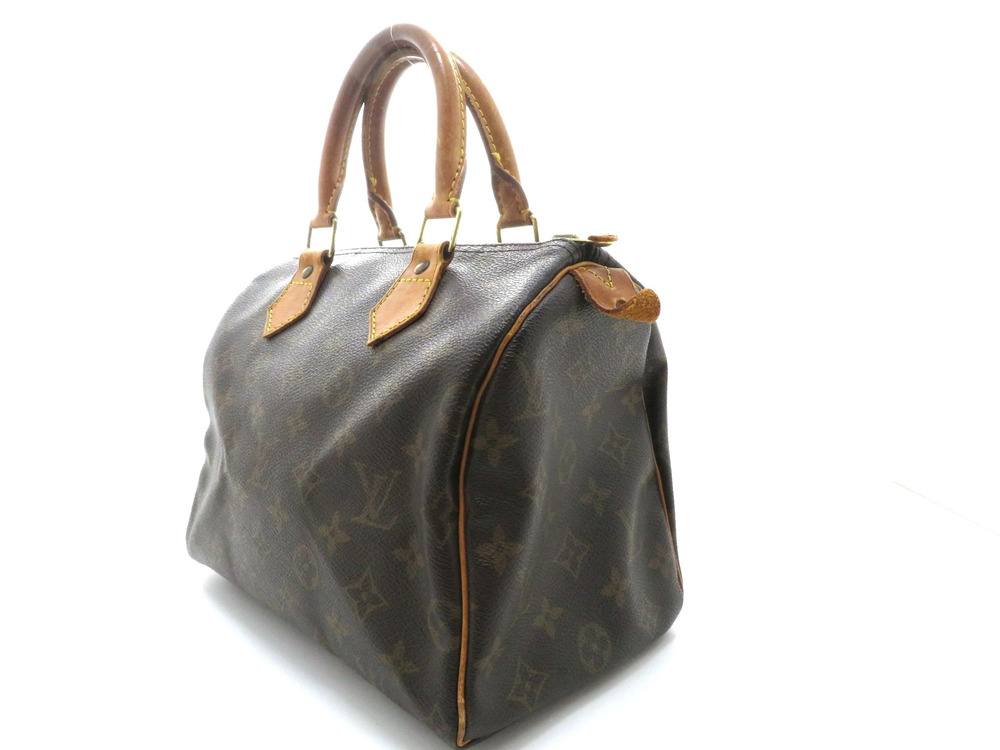 Louis Vuitton Monogram Speedy Handbag Brown